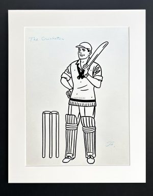 Floc'h "R.I.P. Britannia - The Cricketer " - Dessin original