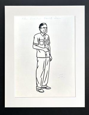 Floc'h "R.I.P. Britannia - Film Director David Lean " - Dessin original