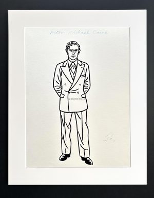 Floc'h "R.I.P. Britannia - Actor Michael Caine" - Dessin original