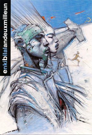 BILAL - CARTE D'EXPO . 22 X 15 CM "ENKIBILALAN2001 "