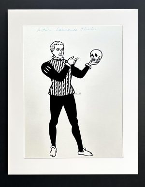 Floc'h "R.I.P. Britannia -  Actor Laurence Olivier " - Dessin original- Vendu