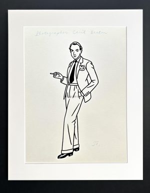 Floc'h "R.I.P. Britannia - Photographer Cecil Beaton " - Dessin original