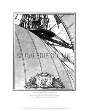 JUILLARD - LITHOGRAPHIE. " LA BOURDONNAIS " n° et signé 199 ex: