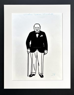Floc'h "R.I.P. Britannia - Winston Spencer Churchill" - Dessin original. VENDU