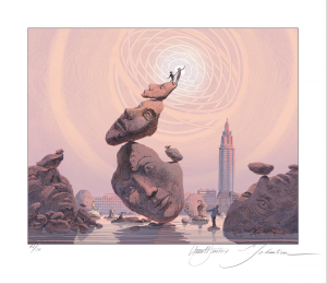 Schuiten/Durieux- Tirage pigmentaire"Sur les épaules des géants 2025"