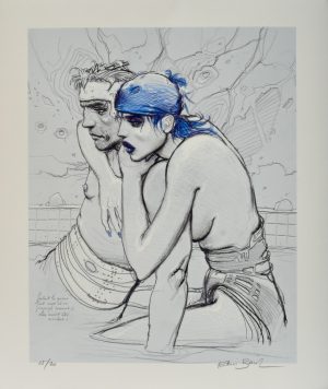 Enki Bilal • Estampe pigmentaire "Calque 3" numérotée, signée limitée à 20ex
