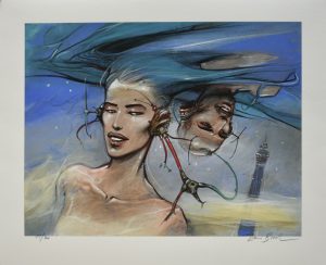 Enki Bilal • "Compiègne" Estampe Pigmentaire numérotée, signée & limitée 20ex.