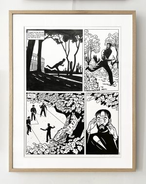 Floc'h Blake and Mortimer: L’art de la guerre Original Panel 5 -