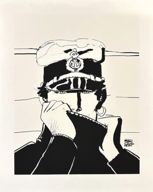 Hugo PRATT • Corto Maltese "Dior" Noir & blanc-Tirage de luxe limité à 500ex.
