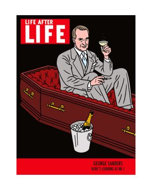 FLOC'H -LIFE AFTER LIFE "GEORGE SANDERS" estampes pigmentaires n° signées 30 ex