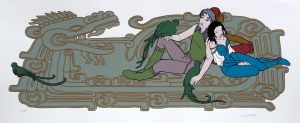 Algésiras. Sérigraphie " QUETZALS" Numérotée signée 75ex.