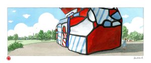 André JUILLARD • Estampe pigmentaire "Dubuffet" numérotée signée limitée à 15ex.