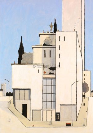 AVRIL N° 3 "THE BELGIUM PENTHOUSES" Estampe pigmentaire Edition limitée