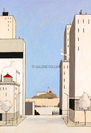 François AVRIL N° 9 "THE HEATH ISLAND" Estampe pigmentaire Edition limitée