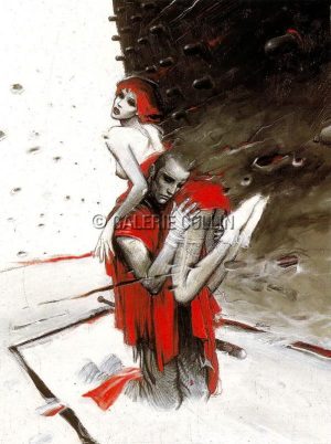 Enki BILAL • Affichette poster "ROMÉO ET JULIETTE" 24X18 CM