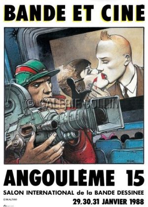 BILAL .  CARTE POSTALE - "Festival Bande et Ciné d'Angoulême" 1988 -