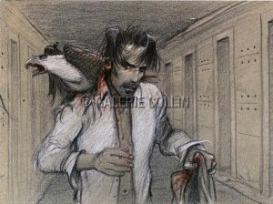 Enki BILAL • Affichette  18x24 cm - " Blessure " Album  Julia & Roem