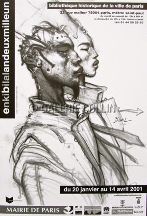 Enki BILAL • Affiche d'exposition "ENKIBILALAN2001"