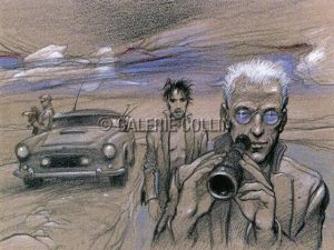 Enki BILAL • " L'observation " Affichette 18x24 cm - Album Julia & Roem