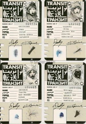 BILAL rare ensemble pièces d'identité Transit