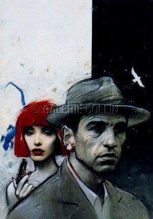 BILAL .  CARTE POSTALE - "Tikho Moon, Livre d'un film "