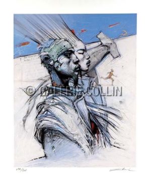 BILAL • Sérigraphie  "andeuxmilleun" n° 200/301 Signée
