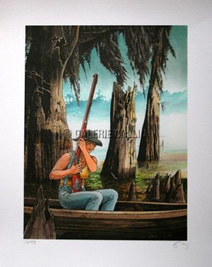 BOURGEON . EDITION d'ART - " LA FILLE BOIS CAÏMAN II " N° ET S 199 EX.
