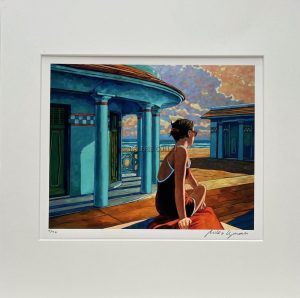 Miles HYMAN • "Deauville" Estampe pigmentaire numérotée, signée 40 ex