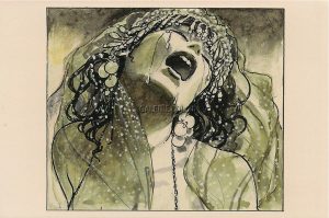 Carte postale "Métal Hurlant" Manara "Le voyage de G Mastorna"