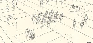 Carte postale "Métal Hurlant" Moebius "Le monde d'Elena/ la Déesse"