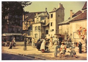 Carte postale Tati "La place"