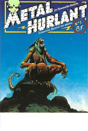 Carte postale "Métal Hurlant" Moebius couv Métal Hurlant n°1