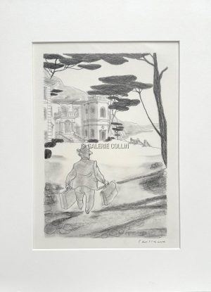 Christian Cailleaux . « Bojangles n°3 » Dessin original
