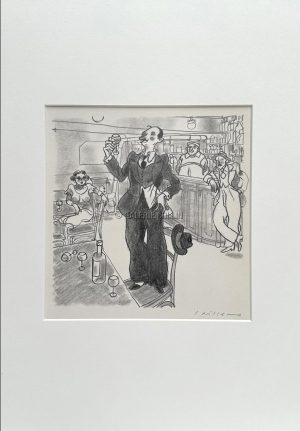 Christian Cailleaux . « Les dimanches de Jean Dézert N°12 » Dessin original