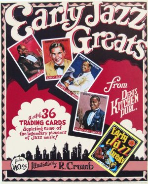 CRUMB. Affiche cartonnée "Early Jazz Greats"