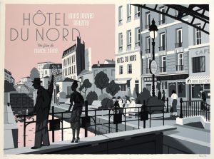 David Merveille • Sérigraphie "Hôtel du nord" E.A signée