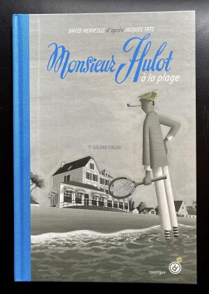 David Merveille • Livre "Monsieur Hulot à la plage" + Estampe numérotée signée