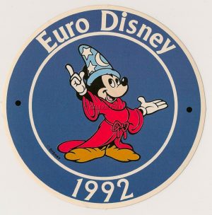DISNEY • Autocollant Euro Disney "Mickey Magicien"