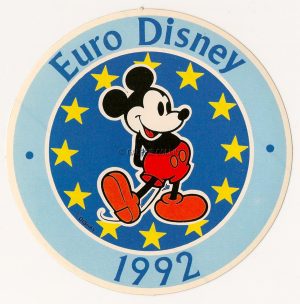 DISNEY • Autocollant Euro Disney "Original Mickey"
