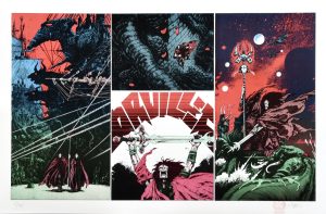 Druillet • Estampe pigmentaire "Fantasy" Numérotée, signée et limitée à XXV ex.