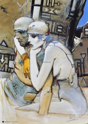 Enki Bilal . Affiche édition d'art "Bleu sang II" Numérotée signée 100ex.