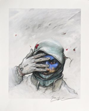 ENKI BILAL • " BUG  II " Estampe Pigmentaire limitée, numérotée et signée E.A