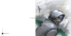 Enki BILAL . Carte double "Bug livre I"