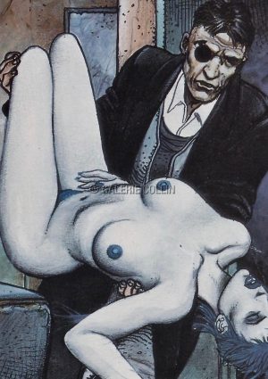 Enki BILAL . Carte Postale "La femme piège"