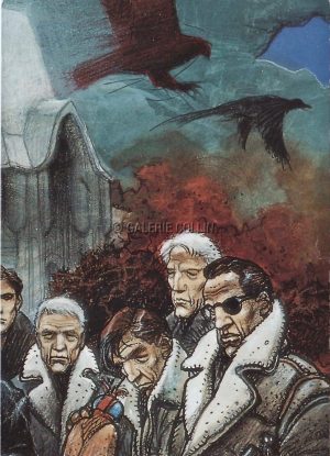 Enki BILAL • Carte Postale "Partie de chasse" dessin de couverture