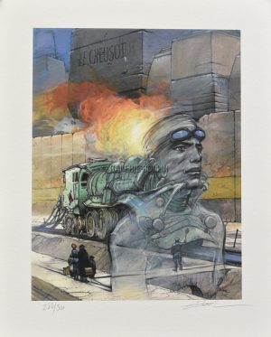 Enki BILAL • "LE CREUSOT" Affiche d'Art numérotée, signée, limité à 301 ex: 150€