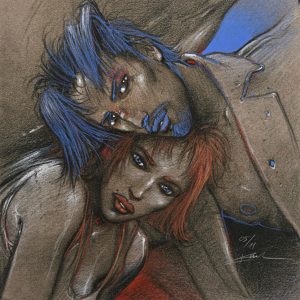 Enki Bilal • Rehaut Original "Julia & Roem" numérotée signée limitée  n°05/11 ( VENDU )
