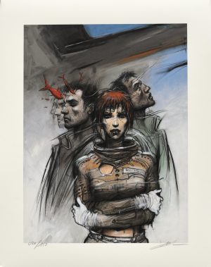 Enki Bilal .Estampe pigmentaire"32 décembre" numérotée, signée limitée à 150ex