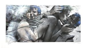 Enki Bilal • Estampe pigmentaire "Tu m'aimes" numérotée, signée & limitée à 50ex.