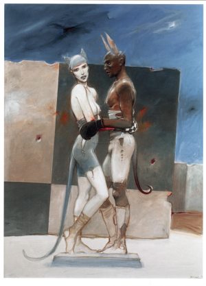 Enki BILAL • Affichette poster " White Queen Black King"